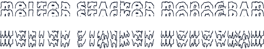 Melted Stacked Monogram