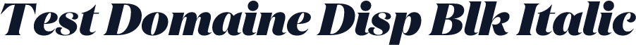 Test Domaine Disp Blk Italic