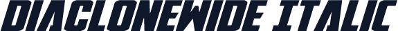 DiaCloneWide Italic