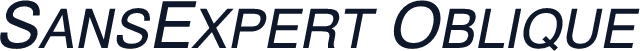 SansExpert Oblique