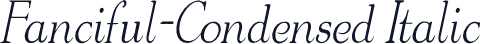 Fanciful-Condensed Italic