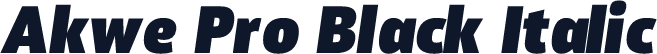 Akwe Pro Black Italic