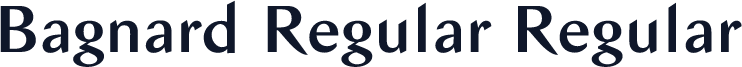Bagnard Regular Regular