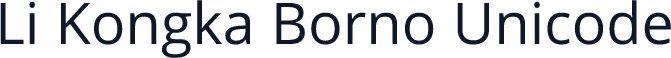 Li Kongka Borno Unicode
