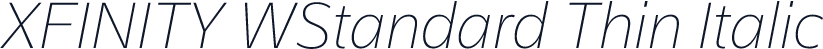 XFINITY WStandard Thin Italic