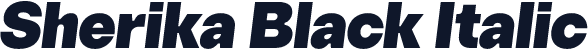 Sherika Black Italic