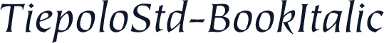 TiepoloStd-BookItalic