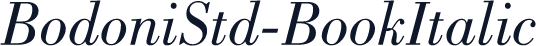 BodoniStd-BookItalic
