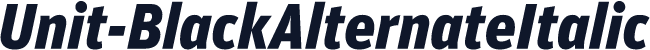 Unit-BlackAlternateItalic