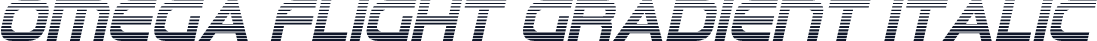 Omega Flight Gradient Italic