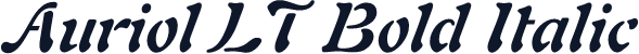 Auriol LT Bold Italic