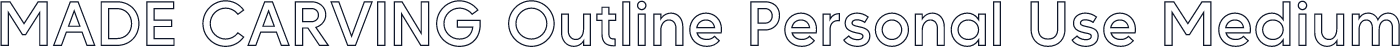 MADE CARVING Outline Personal Use Medium