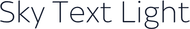 Sky Text Light