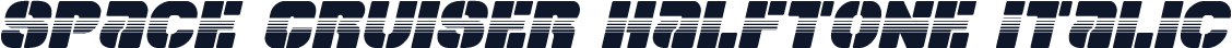 Space Cruiser Halftone Italic