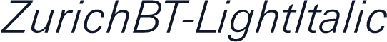 ZurichBT-LightItalic