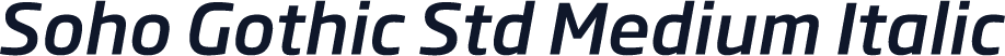Soho Gothic Std Medium Italic