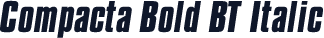 Compacta Bold BT Italic