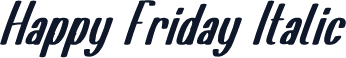 Happy Friday Italic