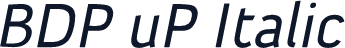 BDP uP Italic