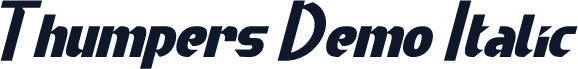 Thumpers Demo Italic