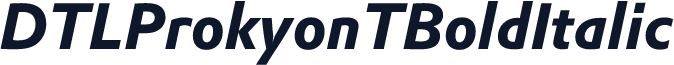 DTLProkyonTBoldItalic