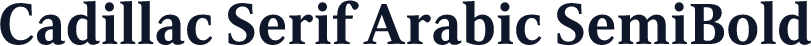 Cadillac Serif Arabic SemiBold