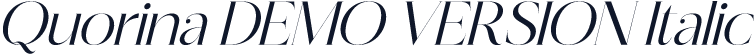 Quorina DEMO VERSION Italic