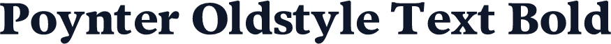 Poynter Oldstyle Text Bold