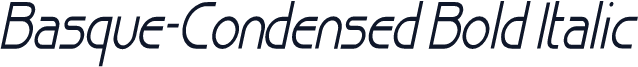 Basque-Condensed Bold Italic