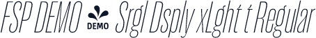 FSP DEMO - Srgl Dsply xLght t Regular