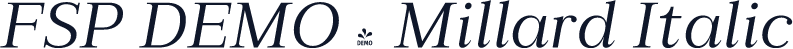 FSP DEMO - Millard Italic