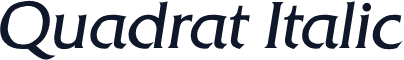 Quadrat Italic