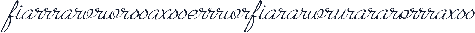 ParadiseScriptLigatures