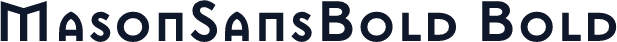 MasonSansBold Bold