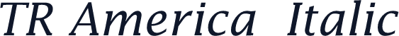 TR America  Italic