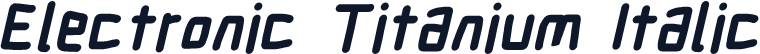 Electronic Titanium Italic