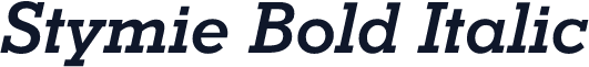 Stymie Bold Italic
