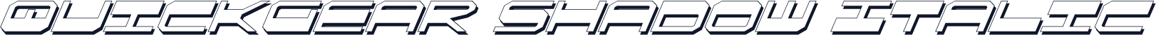 QuickGear Shadow Italic
