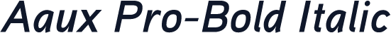Aaux Pro-Bold Italic