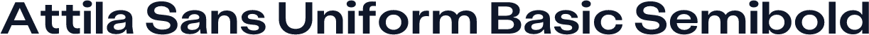 Attila Sans Uniform Basic Semibold