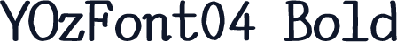 YOzFont04 Bold