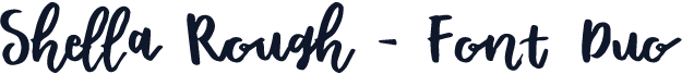 Shella Rough - Font Duo
