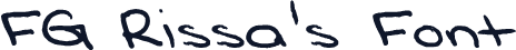FG Rissa's Font