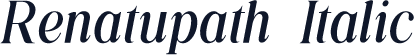 Renatupath Italic