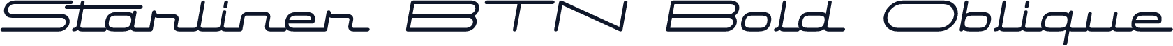 Starliner BTN Bold Oblique