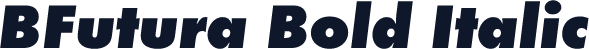 BFutura Bold Italic