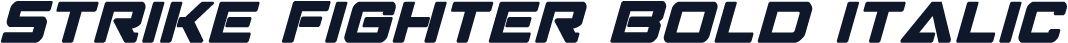 Strike Fighter Bold Italic