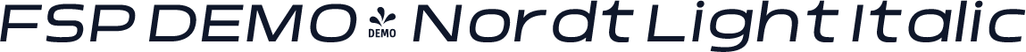 FSP DEMO - Nordt Light Italic