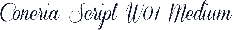 Coneria Script W01 Medium