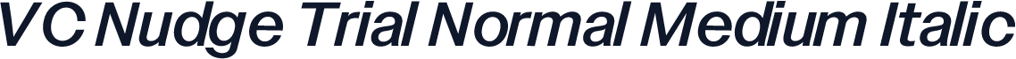 VC Nudge Trial Normal Medium Italic